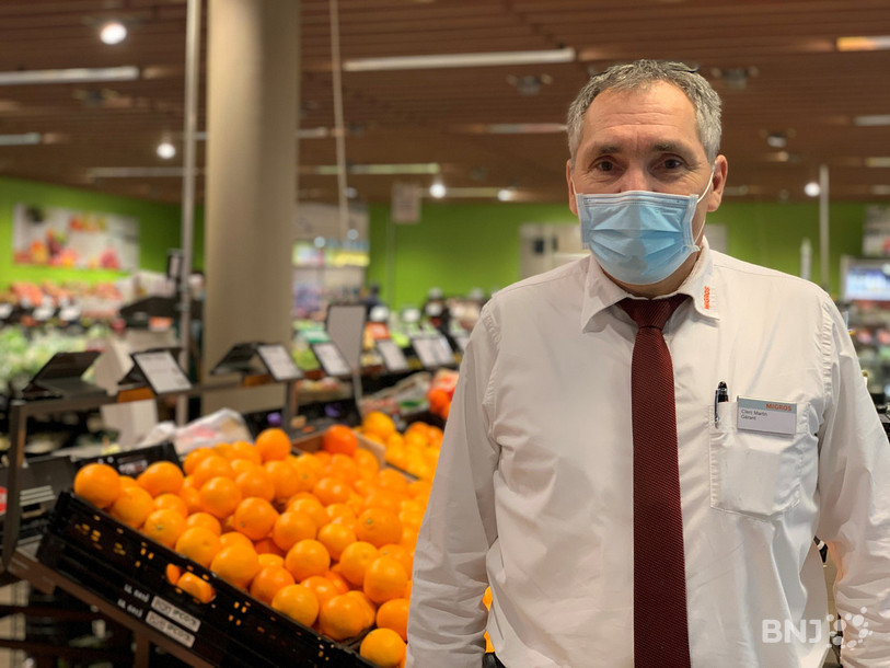 Martin Clerc, gérant d'un supermarché de Porrentruy.