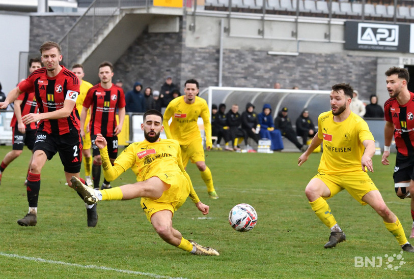 David Neto Dias et le FC Bassecourt ont recolté un point contre Muttenz. (Photo : Georges Henz)