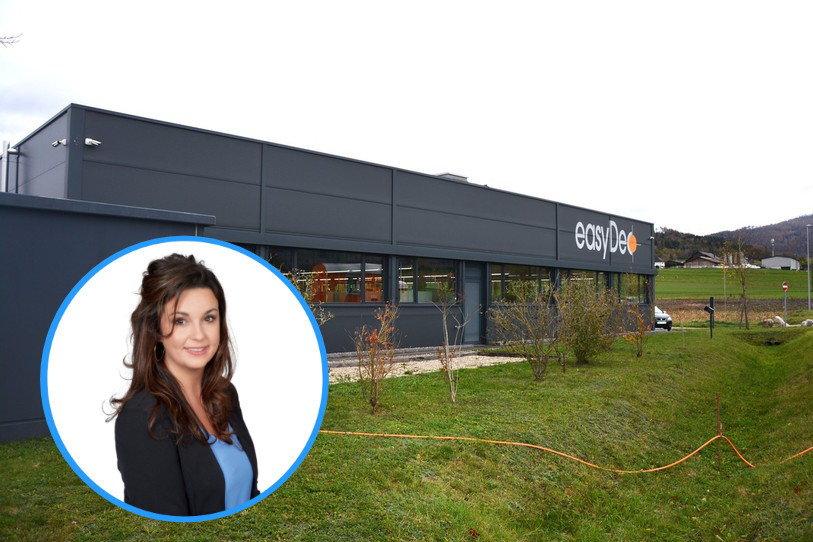 Emilie Rebetez gérera désormais seule la direction générale de l’entreprise, après trois ans de transition aux côtés de son père. (Photomontage : EasyDec)
