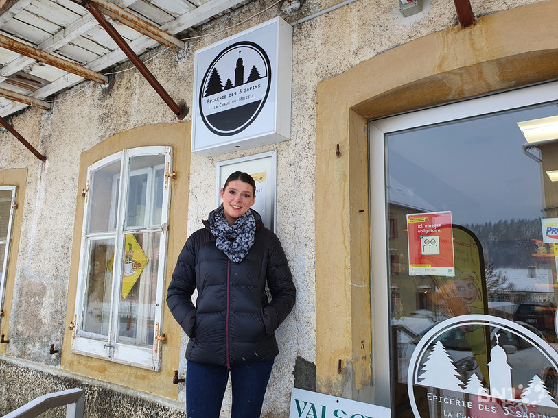 La nouvelle gérante de l'épicerie des 3 Sapins à La Chaux-du-Milieu, Honorine Haldimann.
