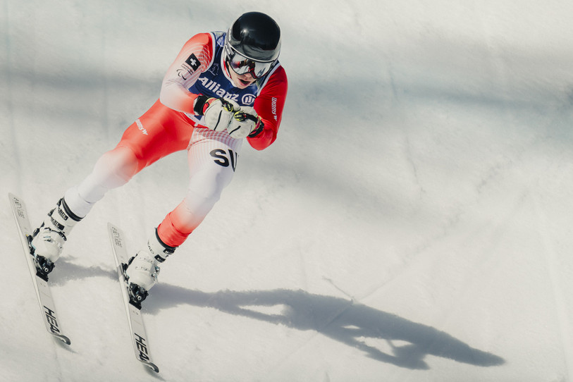 Robin Cuche revient de Cortina avec quatre médailles. (Swiss Paralympic/Gabriel Monnet)