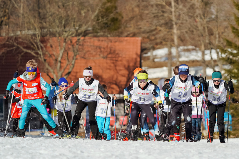 Il y avait du monde au départ du storio sprint des moins de 10 ans. (© Matthias Vauthier)