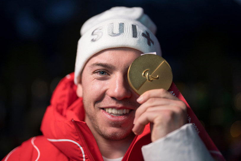 Robin Cuche a récolté sa deuxième médaille d'or des Jeux paralympiques. (Photo : KEYSTONE/Claudio Thoma.)