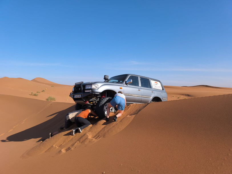 L'équipage des Gaz'elles lors de leur stage au Maroc en octobre dernier.
