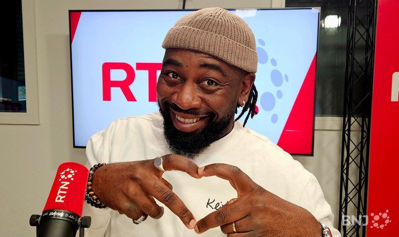 Christian Mukuna, 36h après la naissance de sa fille, déjà « in love » dans « La Matinale ».