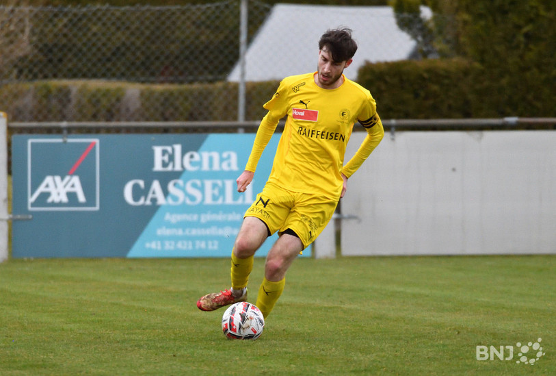 Kenzo Brêchet quitte les pelouses de la 1re Ligue pour retrouver les talus en 3e ligue. (Photo : archives Georges Henz)
