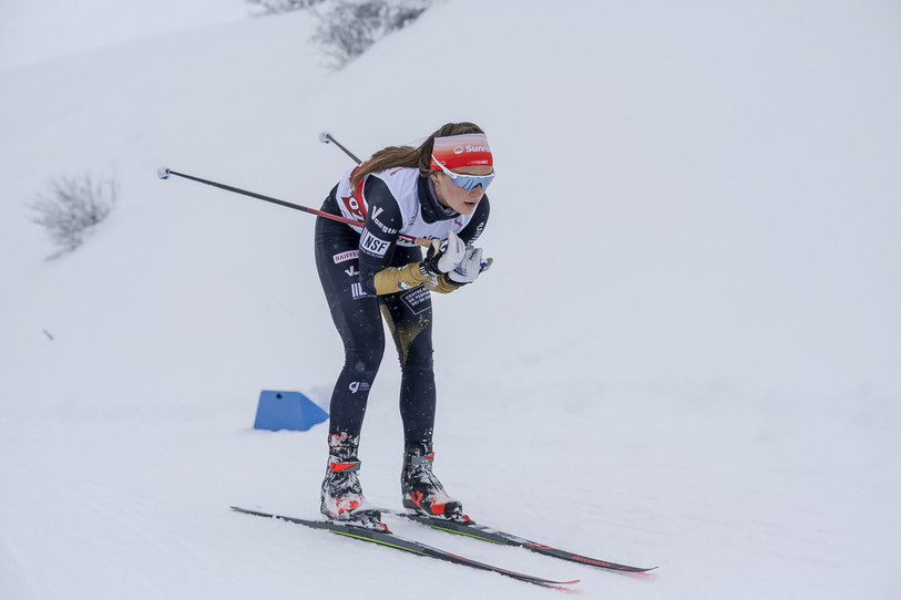 Milla Pittier a remporté le sprint à Langis.. (Photo : archives Giron Jurassien, Emilie Heger)