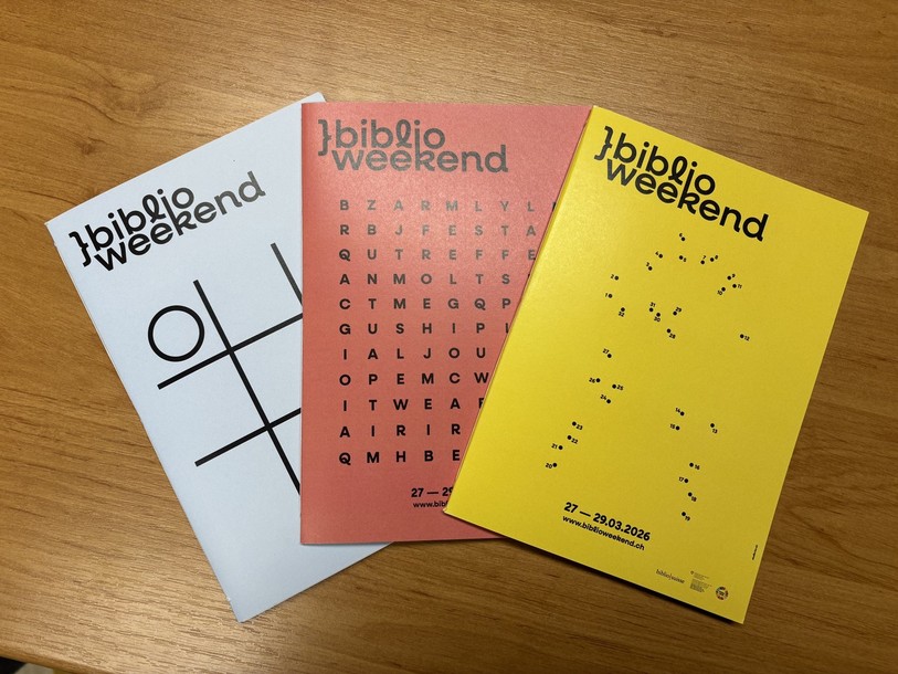 Voici à quoi ressemblent les affiches du Biblioweekend 2026.