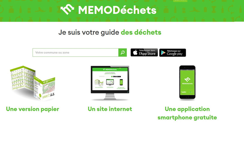 Différentes informations concernant les poubelles sont à retrouver sur internet. (Photo : MEMODéchets).