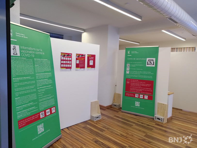 L'ancien Centre d'orientation professionnelle de Tavannes a été réaménagé en centre de dépistage et de vaccination.
