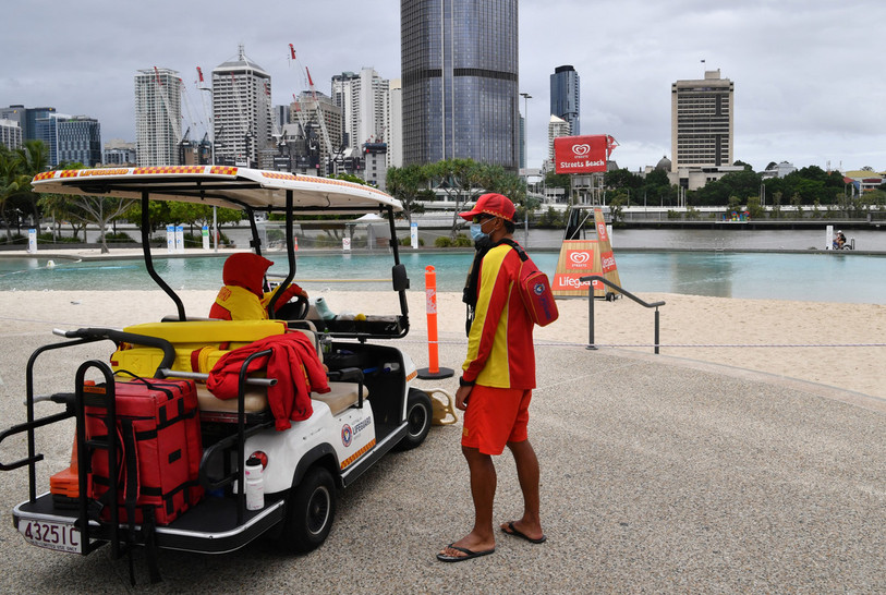 Toute la région de Brisbane a été confinée ce week-end. (Photo : EPA/DARREN ENGLAND).