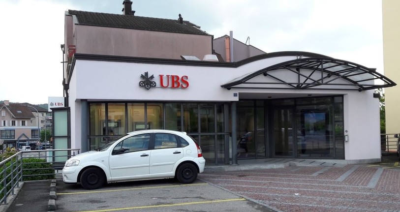 La filiale d'UBS au Landeron fermera ses portes dès la fin du mois de mars. Photo : Capture d'écran Google Maps