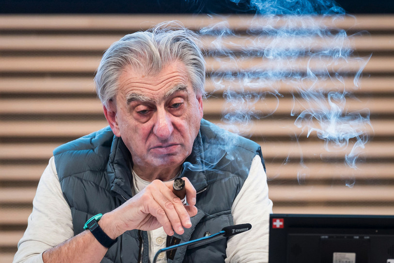 Le patron de Swatch, Nick Hayek, a présenté les résultats 2025 du groupe ce mercredi devant la presse. (Photo : KEYSTONE/Peter Klaunzer.)