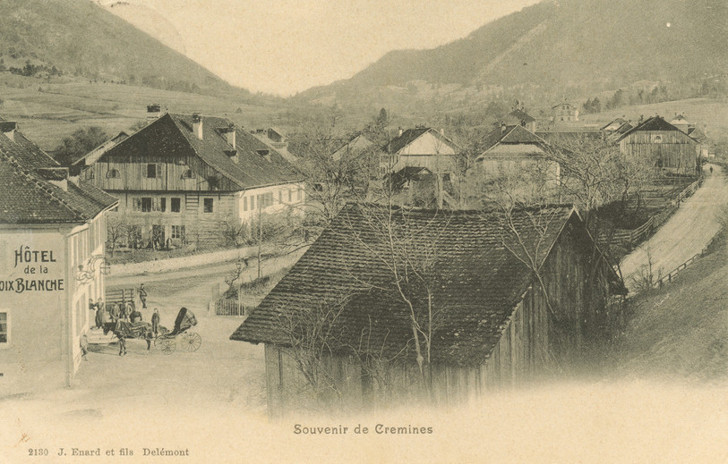 Une photo de Crémines en 1910 (photo : Regard Sauvage).