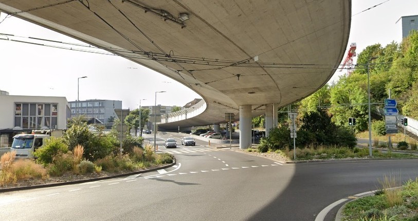 Les travaux seront reportés en cas d'intempéries. (Photo : Google maps.)
