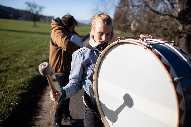 Félicien Lia et Laurence Maître mêleront musique et comédie dans un spectacle prévu pour le mois de juin (photo : Augustin Rebetez)