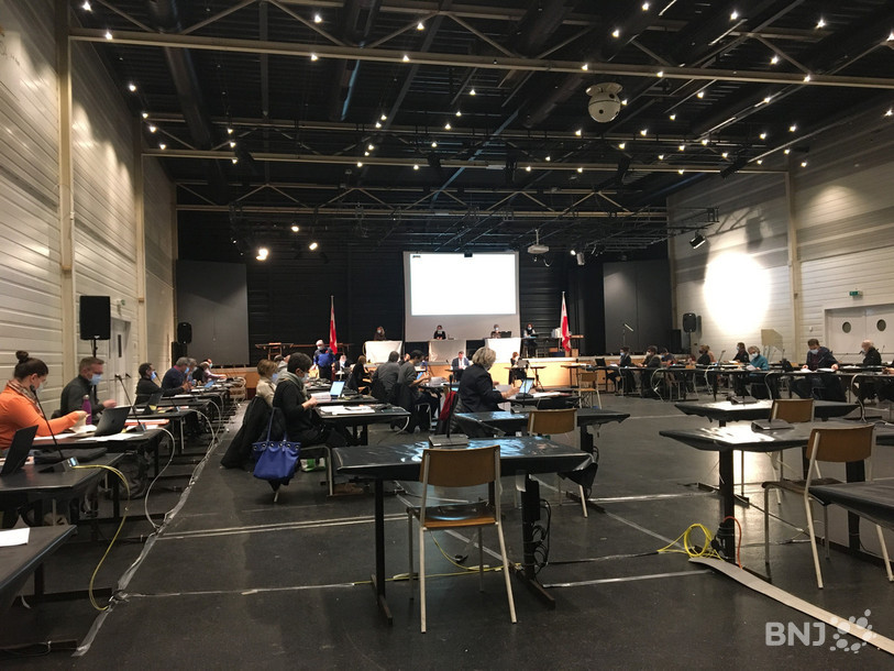 Le législatif était réuni pour la première fois de l'année à la Halle des expositions.