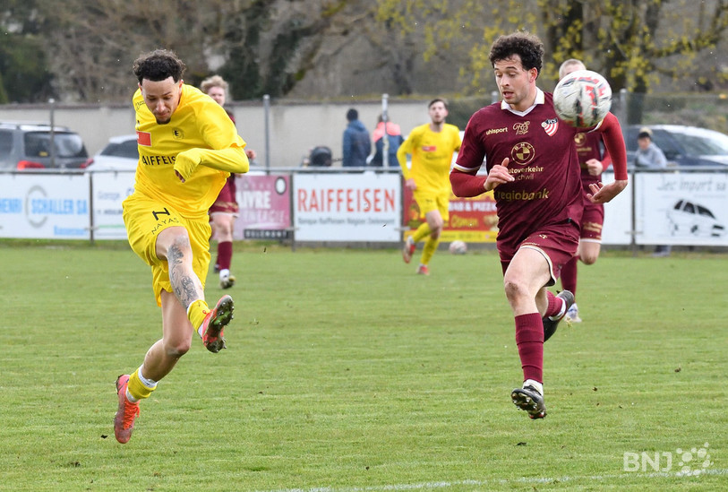 Valentin Nushi a donné la victoire et des points importants au FC Bassecourt (Photo : Georges Henz).