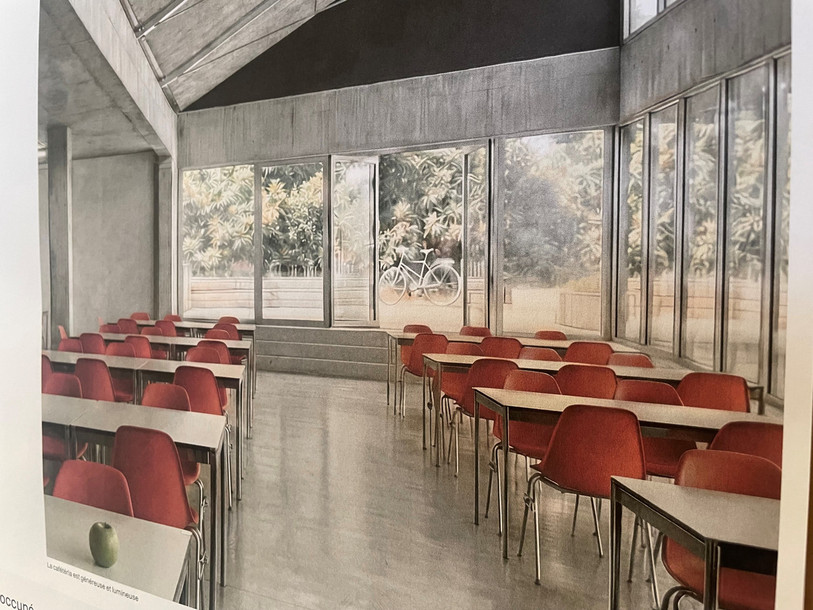 La futur cafétéria du lycée Blaise-Cendrars. (Image : MacIver-Ek Chevroulet).
