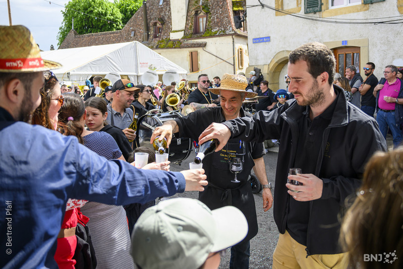 La Fête du vin nouveau de Cressier célèbre en 2026 sa 50e édition. (Photo archives : Bertrand Pfaff)