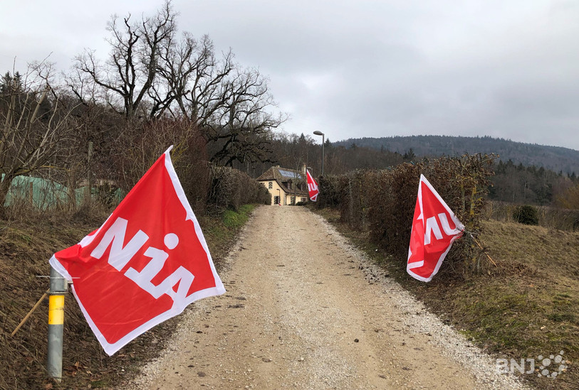 Les employés étaient conviés par Unia ce vendredi à la Ferme de Pierre-à-Bot à Neuchâtel.