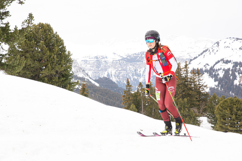 Marianne Fatton  était dans le coup à Morgins. (Photo: CAS/ Florent Delaloye)