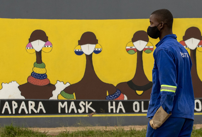 L'Afrique du Sud a fait face à une explosion des cas en décembre. (Photo : AP Photo/Themba Hadebe).