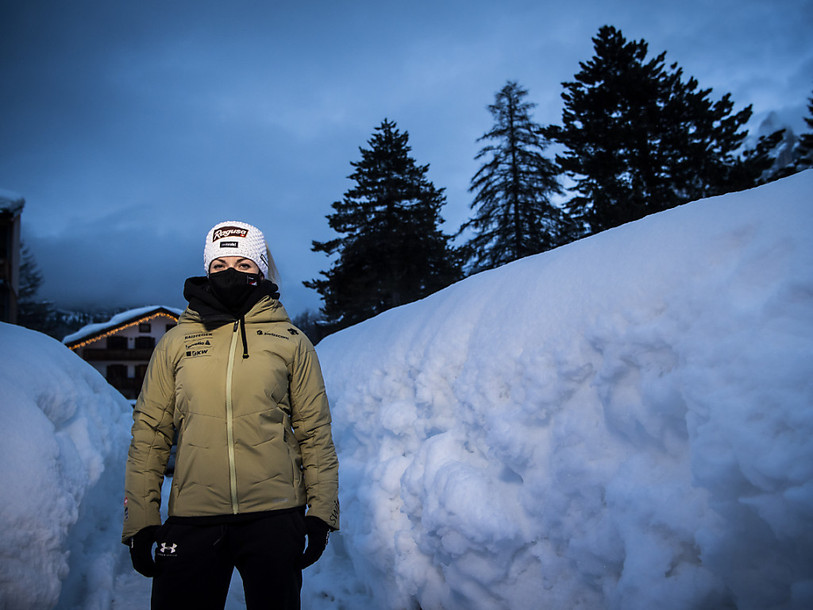Lara Gut-Behrami doit prendre son mal en patience. (Photo : KEYSTONE / Jean-Christophe Bott).