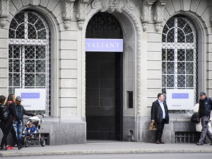 Le groupe bancaire Valiant a terminé avec un bénéfice en hausse par rapport à l'année précédente. (Photo : Keystone).