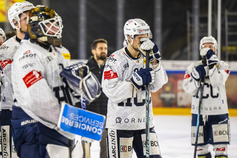 Le HC La Chaux-de-Fonds n'a pas gagné le titre de Swiss League, mais a remporté une Coupe de Suisse. (KEYSTONE/Jean-Christophe Bott)