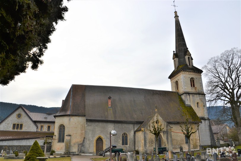 L'église de Môtiers.