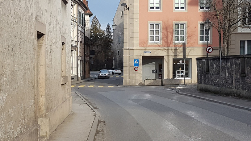 Le secteur situé en plein coeur de Porrentruy sera en travaux pendant quatre mois (photo : porrentruy.ch).