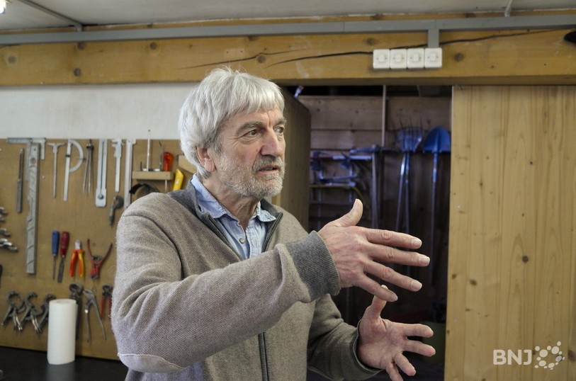 Stephan Berger dans son atelier