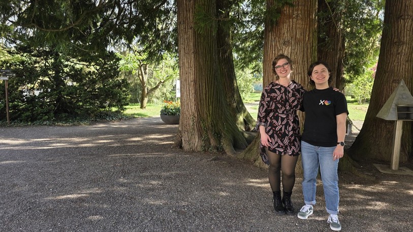 Charlie Valley et Julie Amstutz, les deux coprésidentes de l'association Le Placard queer