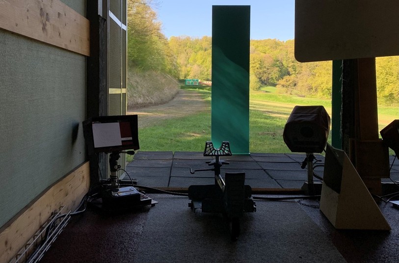Les nouveaux pas de tir à 100m sur cible fixe au stand de tir de Varmen.