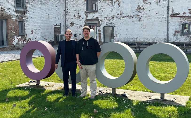 Fabien Pinckaers, fondateur d’Odoo, et d’Adriano Todisco, CEO du Groupe e-novinfo. (Photo : e-novinfo)