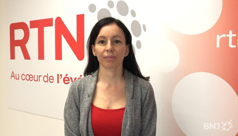 La candidate POP au Conseil d'Etat Léa Eichenberger.