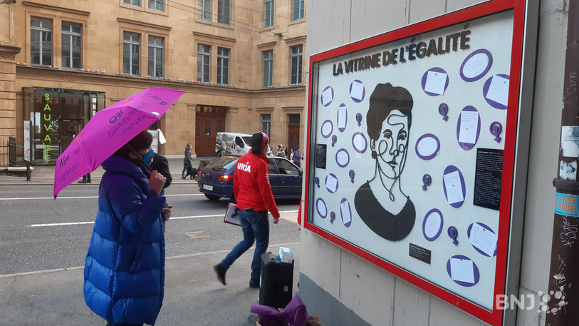 Une vitrine de l'égalité a été inaugurée ce lundi en ville de Neuchâtel.