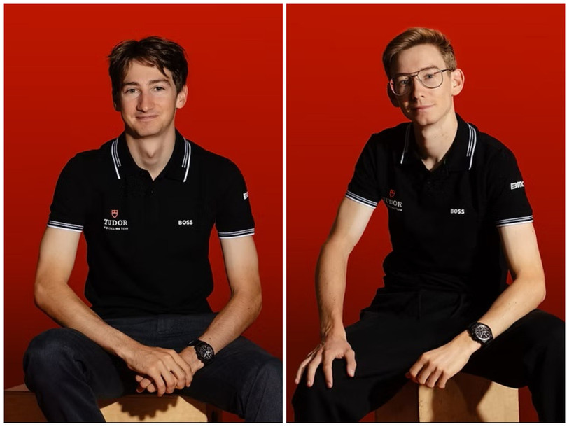 Robin Donzé (à gauche) et Yannis Voisard seront au départ du Tour de Romandie. (Photo : Tudor Pro Cycling)
