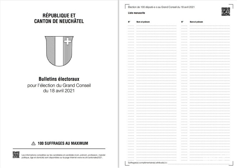Le matériel de vote des Cantonales se présentera désormais en format A4.