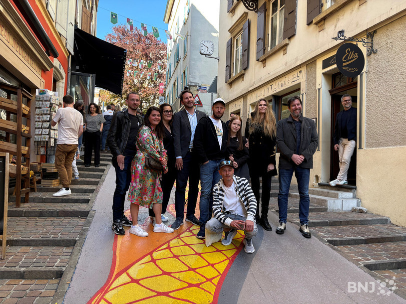 Le vernissage de la fresque a eu lieu jeudi soir.