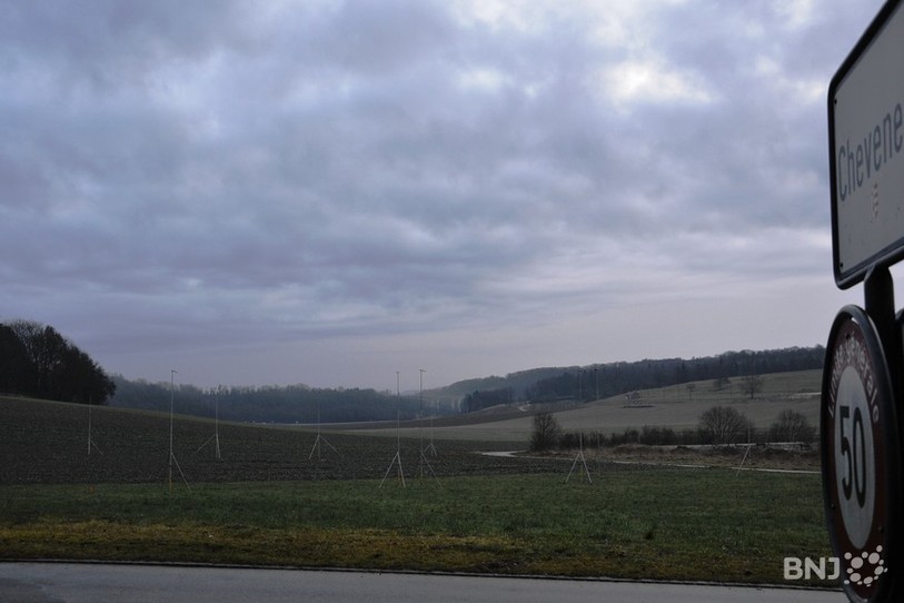Terrain piqueté à Chevenez