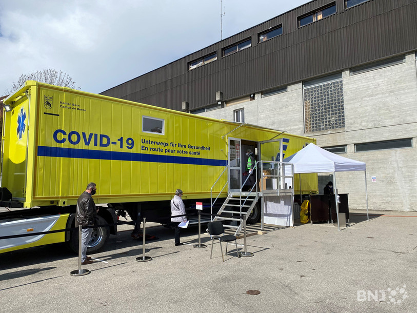 Le camion de vaccination sera à Moutier le 4 juin et le 2 juillet. (Photo : archives).
