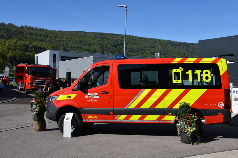 Le nouveau véhicule de transport peut contenir sept personnes. (Photo : SIS Haut-Plateau).