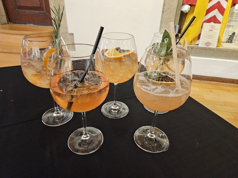Les cinq cocktail qui ont été présenté lors de la dégustation de sélection.