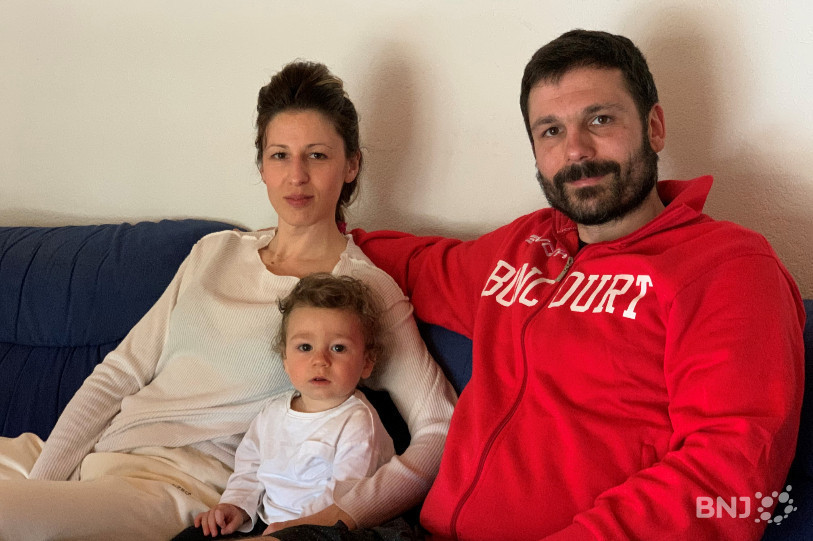 Kristina, Maksim et Vladimir Ruzicic sont désormais réunis en Ajoie.