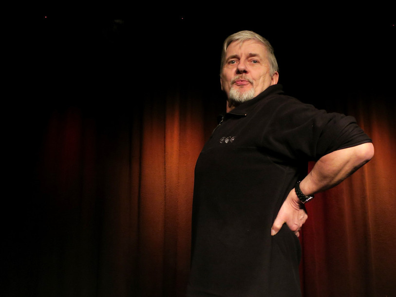 Ropiane lors d’une présentation de spectacle sur la scène du Laaf-Théâtre à Courtételle. (Photo: archives).