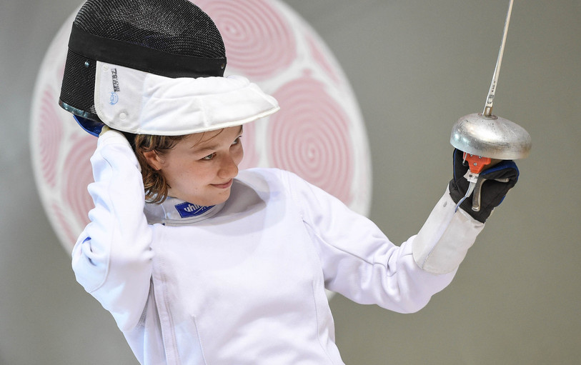 La Neuchâteloise Vanie Gogniat a terminé septième en individuel à l'épée et deuxième avec son équipe. (Photo : Kilian Agath/Bizzi Team/Swiss Fencing)