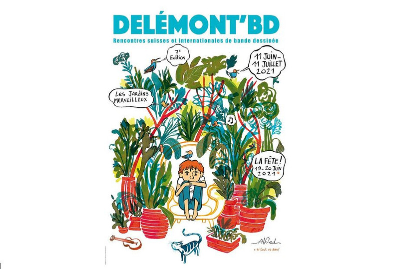 L'affiche de Delémont'BD 2021. 