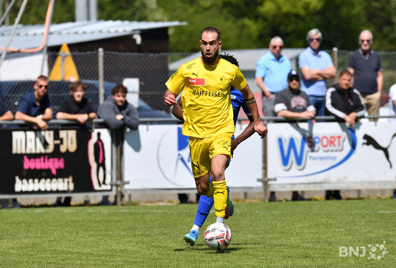 Le but de Quentin Specker est arrivé alors que le mal était fait pour le FC Bassecourt. (Photo : archives Georges Henz)